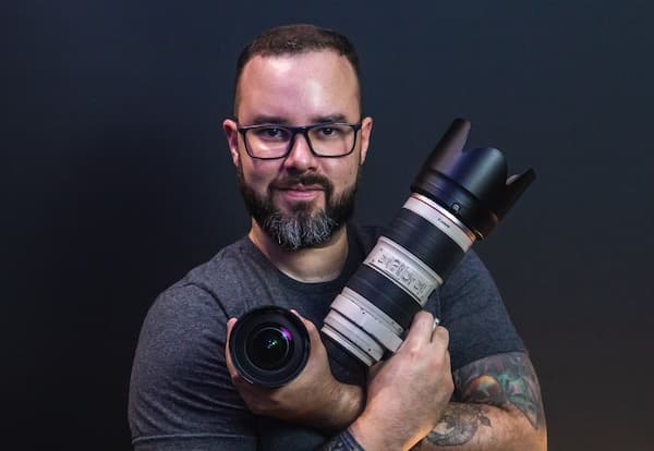 Setup simples para autorretrato